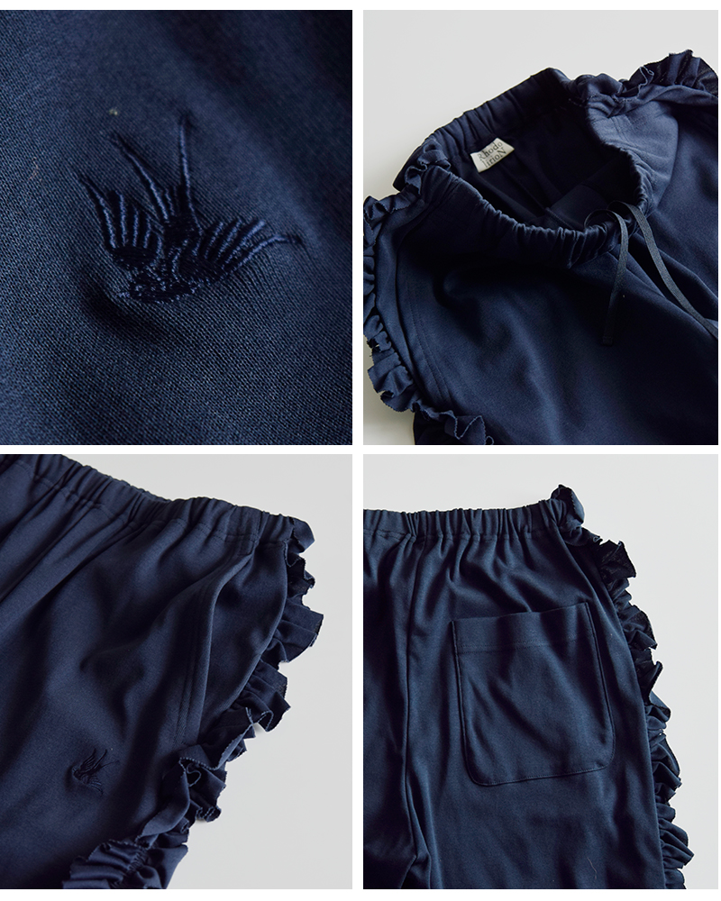 RHODOLIRION(ロドリリオン)コットンスワローフリルサイドパンツ“SwallowFrillSidePants”rv1088