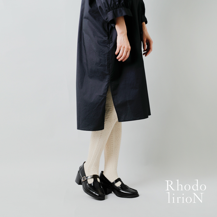 RHODOLIRION(ロドリリオン)コットンミックスアイレットパターンタイツ“TightsEyeletPattern”rv1109