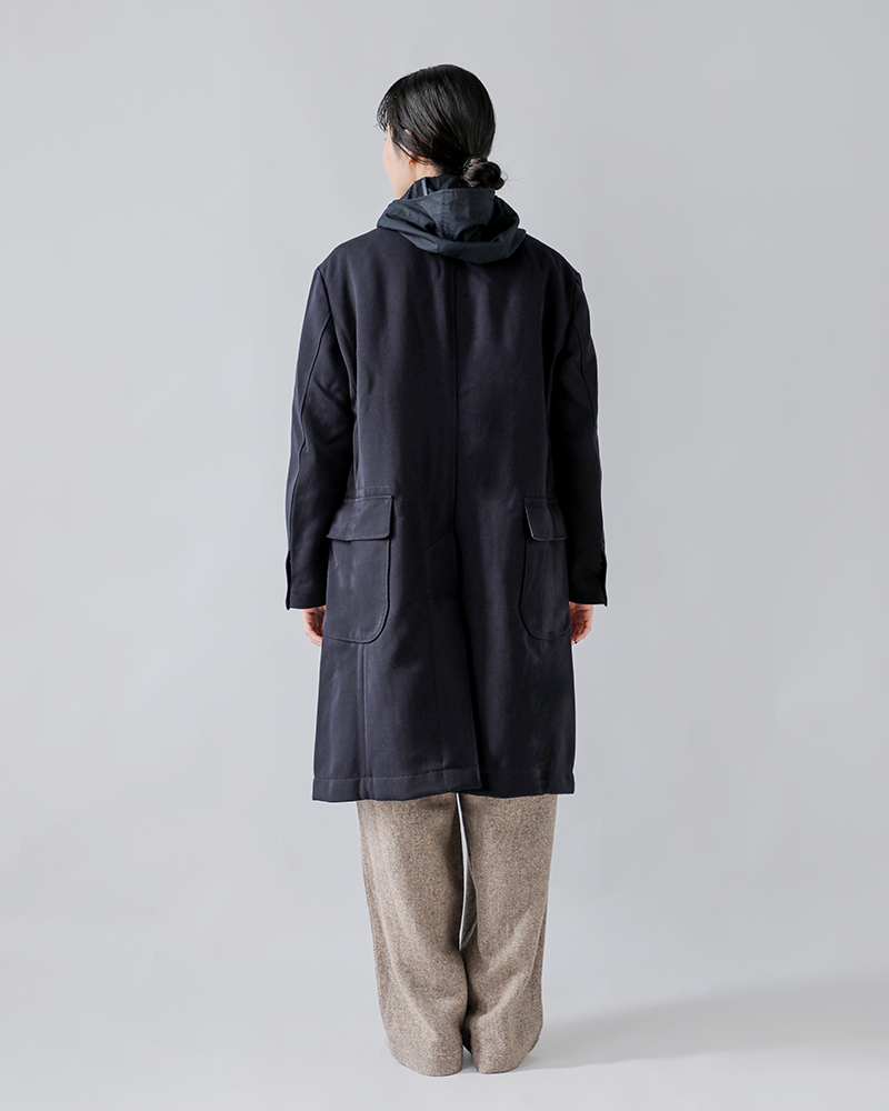 ENGINEERED GARMENTS(エンジニアド ガーメンツ)ウーステッドウールフード付きチェスターコート“ChesterCoat”rv204