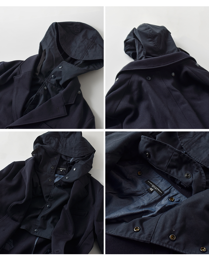 ENGINEERED GARMENTS(エンジニアド ガーメンツ)ウーステッドウールフード付きチェスターコート“ChesterCoat”rv204