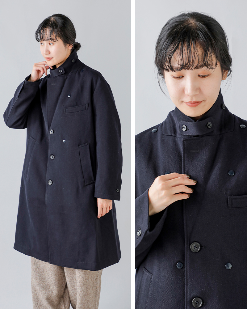 ENGINEERED GARMENTS(エンジニアド ガーメンツ)ウーステッドウールフード付きチェスターコート“ChesterCoat”rv204