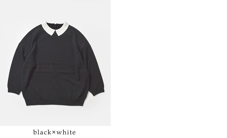 STAMP AND DIARYメリノカシミヤ 襟付 プルオーバー sd504awk11