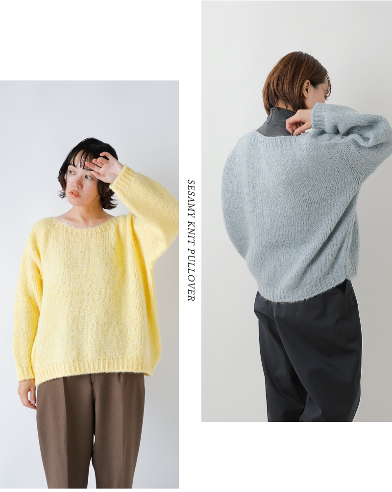 TRICOTS JEAN MARC(トリコット ジーン マルク)ボートネックニットプルオーバーsesamy