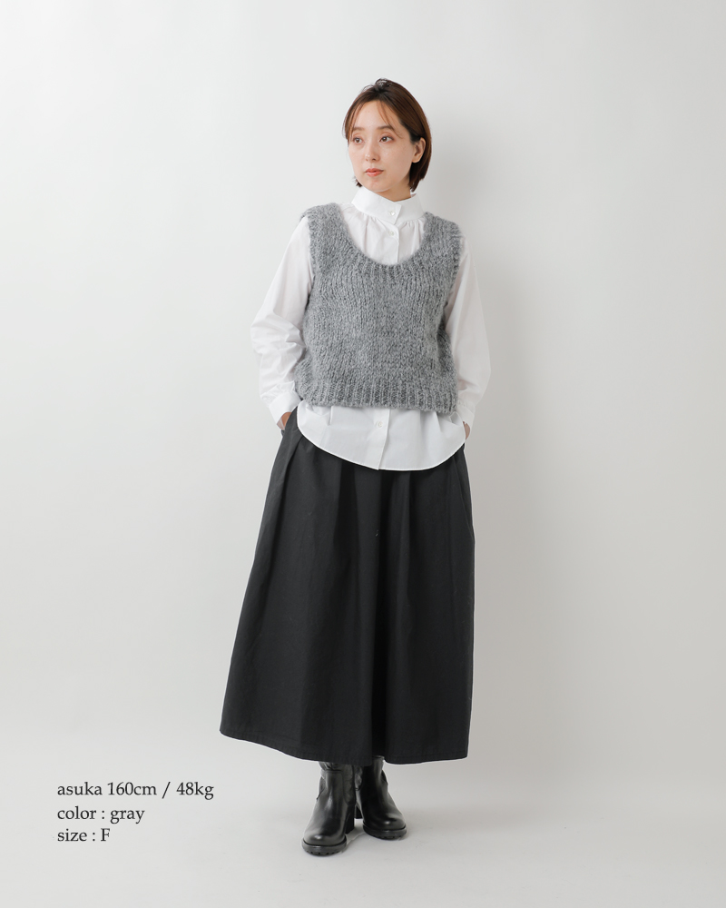 TRICOTS JEAN MARC(トリコット ジーン マルク)モヘアブレンドニットショートベストsevulle