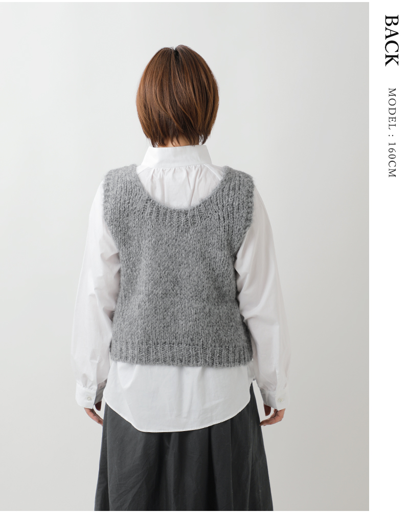 TRICOTS JEAN MARC(トリコット ジーン マルク)モヘアブレンドニットショートベストsevulle