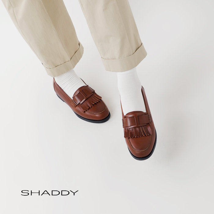 SHADDY(シャディ)レザーキルトタッセルローファーsh011