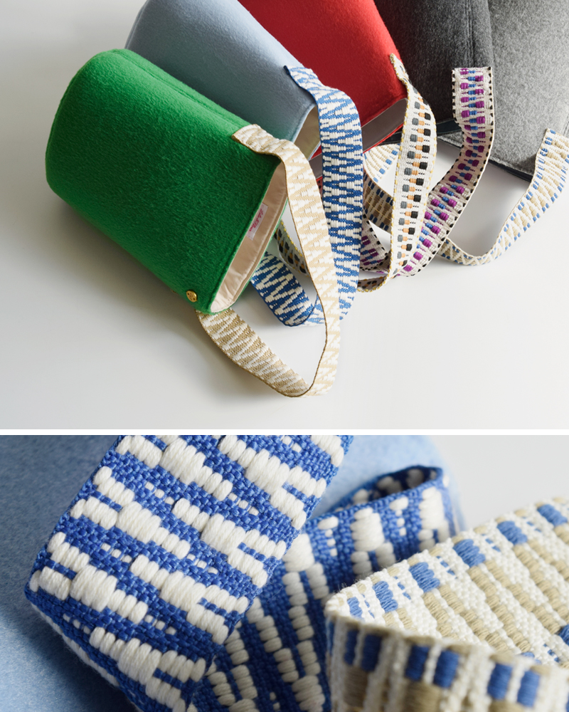 Lila&Fleur(リラアンドフルール)フェルトシングルハンドルバッグ“Anna”single-handle-bag