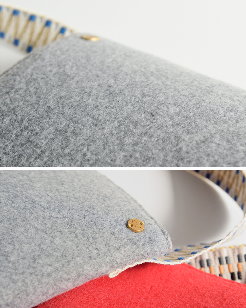 Lila&Fleur(リラアンドフルール)フェルトシングルハンドルバッグ“Anna”single-handle-bag