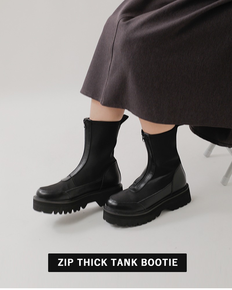 みさっち。 SHAKA センタージップブーツZIP THICK TANK BOOTIE [レディース