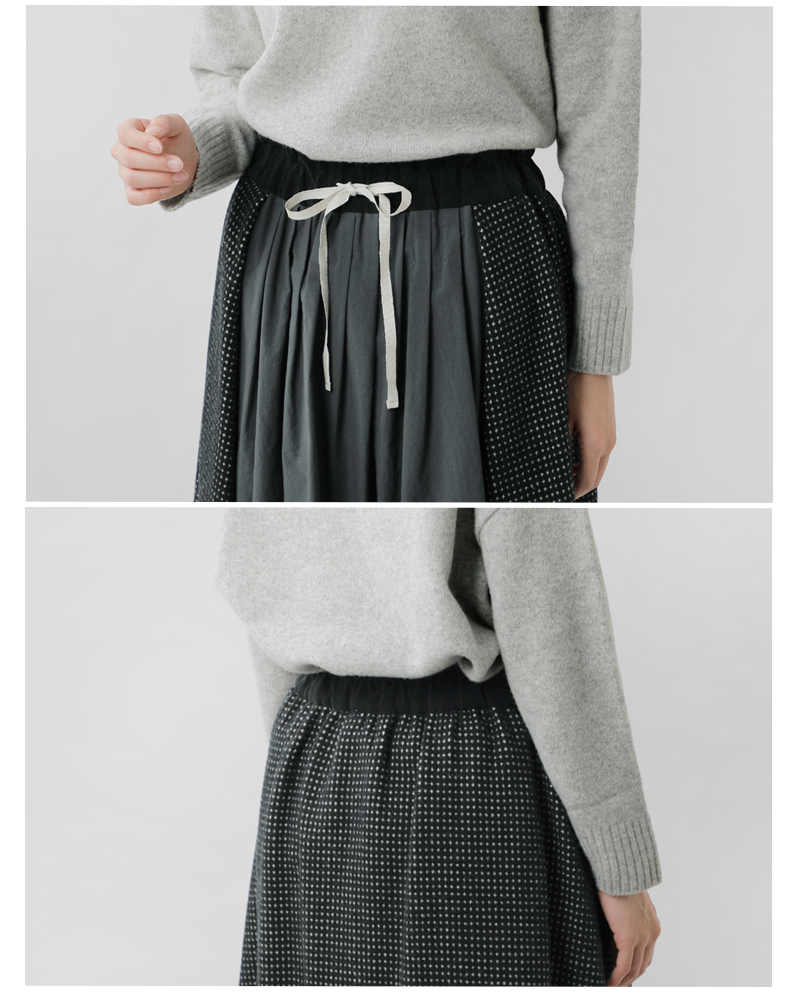 MAGALIピンドット ツイード ヴィンテージ スカート sk78