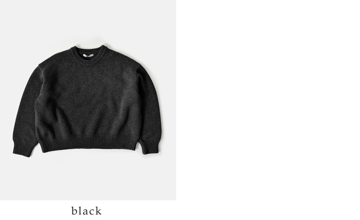 SLOANE(スローン)5Gジーロンラム×カシミヤショート丈クルーネックニットプルオーバーsl10w-971