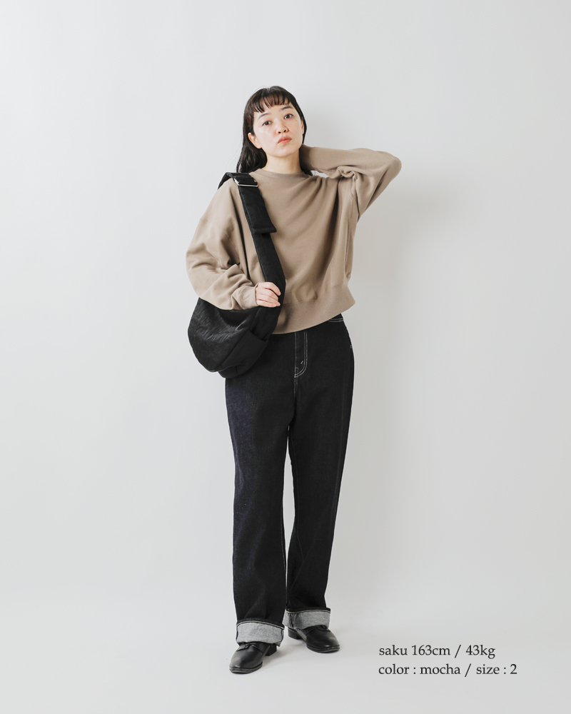 SLOANE(スローン)コットン裏毛ショート丈スウェットプルオーバーsl10w-t1032