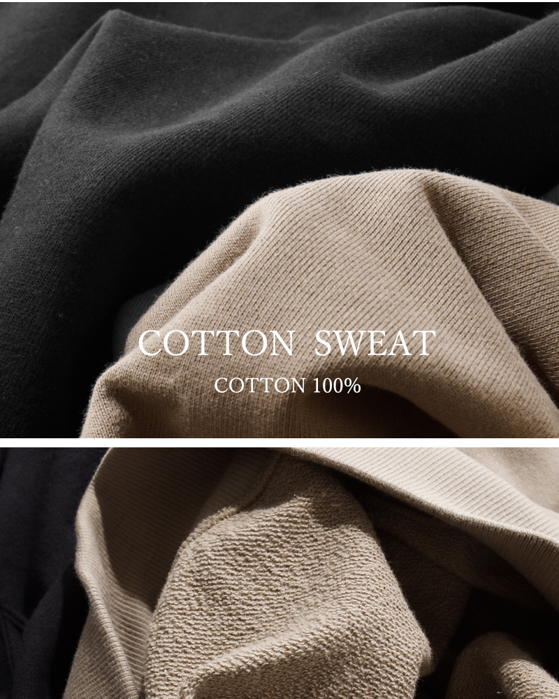 SLOANE(スローン)コットン裏毛ショート丈スウェットプルオーバーsl10w-t1032