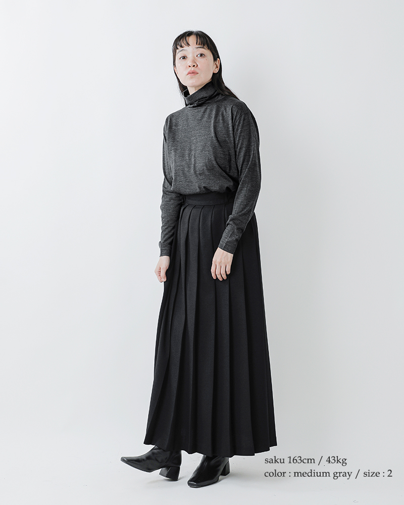 SLOANE(スローン)ウール天竺タートルネック長袖ニットTシャツsl10w-t1056