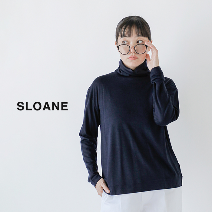 【2025年今期新品・未使用】SLOANE スローン ノースリーブクルーネック セール】SLOANE / 別注 シルク ポロ ノースリーブ（ニット