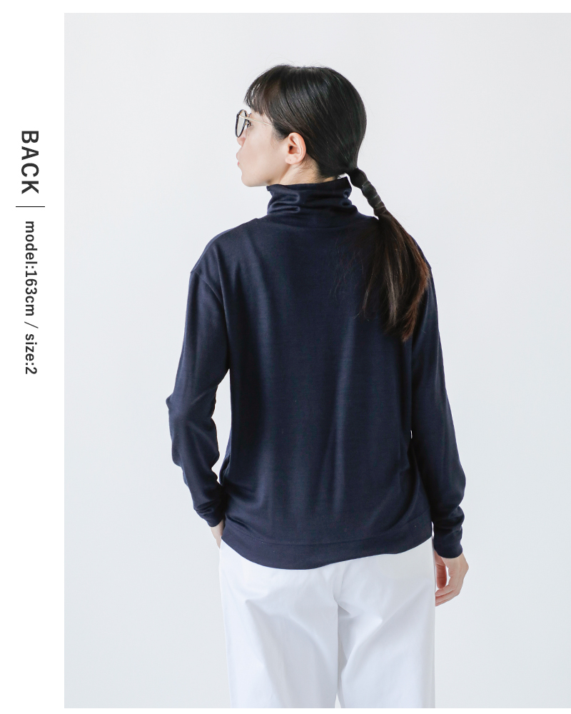 SLOANE(スローン)ウール天竺タートルネック長袖ニットTシャツsl10w-t1056