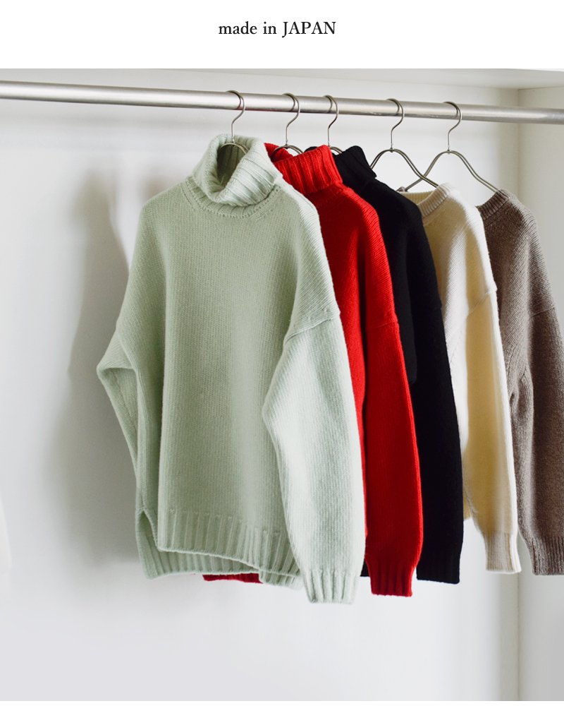 SLOANE スローン 3G ジーロンラム×カシミヤ ドロップショルダー