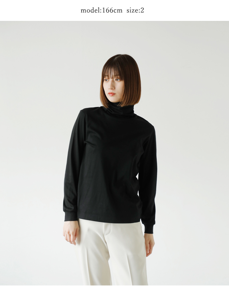 SLOANE(スローン)スーピマスムースタートルネック長袖Tシャツsl7w-t354