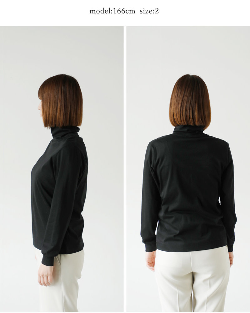 SLOANE(スローン)スーピマスムースタートルネック長袖Tシャツsl7w-t354