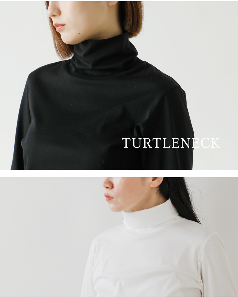 SLOANE(スローン)スーピマスムースタートルネック長袖Tシャツsl7w-t354