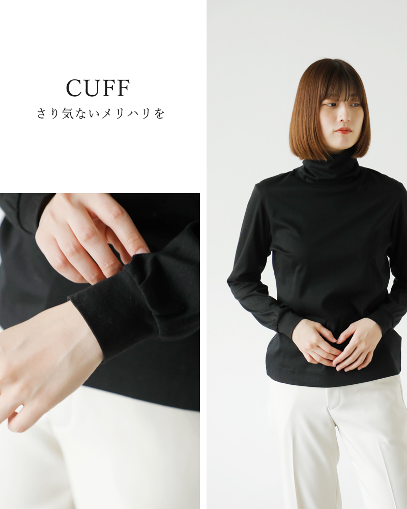 SLOANE(スローン)スーピマスムースタートルネック長袖Tシャツsl7w-t354