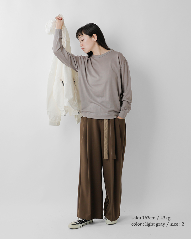 SLOANE(スローン)ウール天竺長袖ニットTシャツsl9s-t896