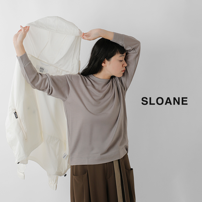 SLOANE(スローン)ウール天竺長袖ニットTシャツsl9s-t896