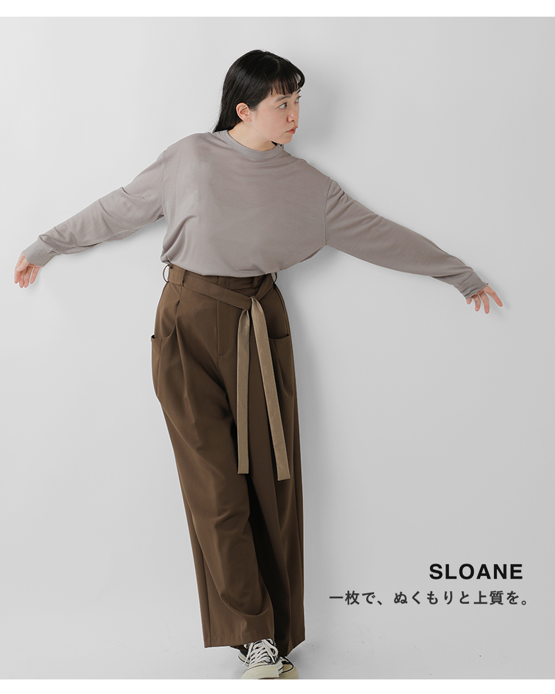 SLOANE(スローン)ウール天竺長袖ニットTシャツsl9s-t896
