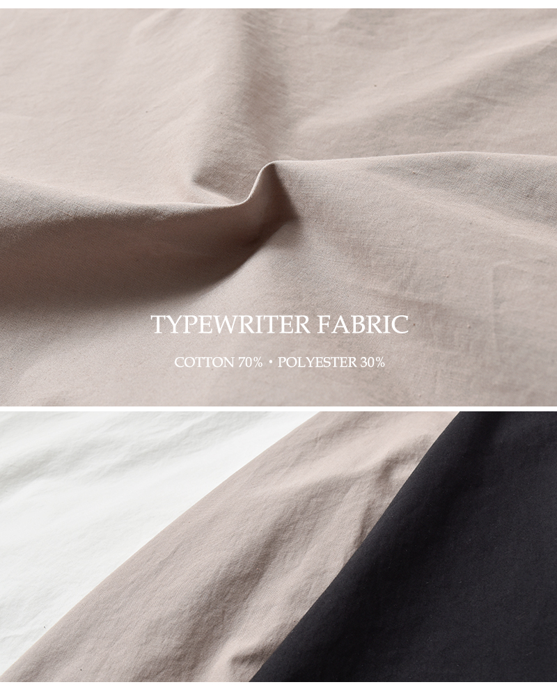 FIR MUM(フィル マム)コットンポリコアタイプライタービッグスリーブシャツsn-fr0404sf