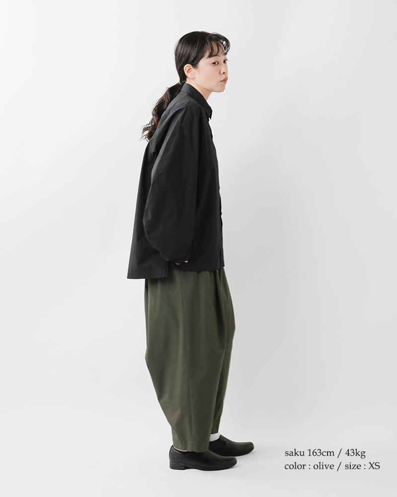 FIR MUM(フィル マム)ハイカウントスタンダードチノテーパードイージーパンツ