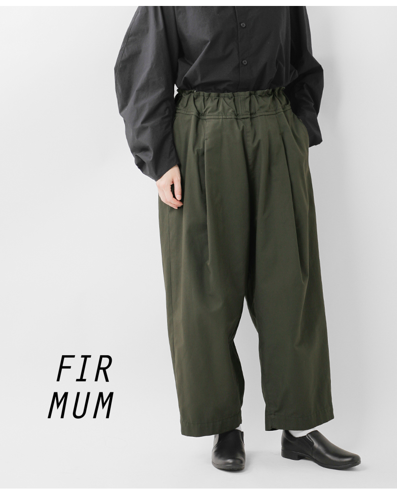 FIR MUM(フィル マム)ハイカウントスタンダードチノテーパードイージーパンツ