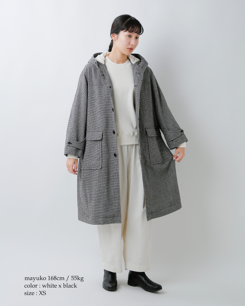 FIR MUM(フィル マム)ウール千鳥ダッフルコートsn-fr1401ct