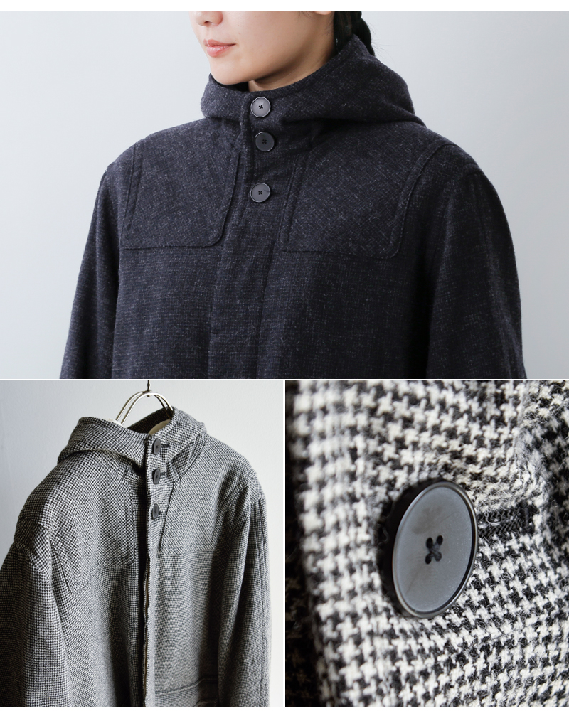 FIR MUM(フィル マム)ウール千鳥ダッフルコートsn-fr1401ct