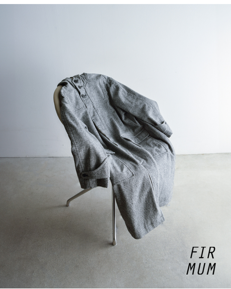 FIR MUM(フィル マム)ウール千鳥ダッフルコートsn-fr1401ct