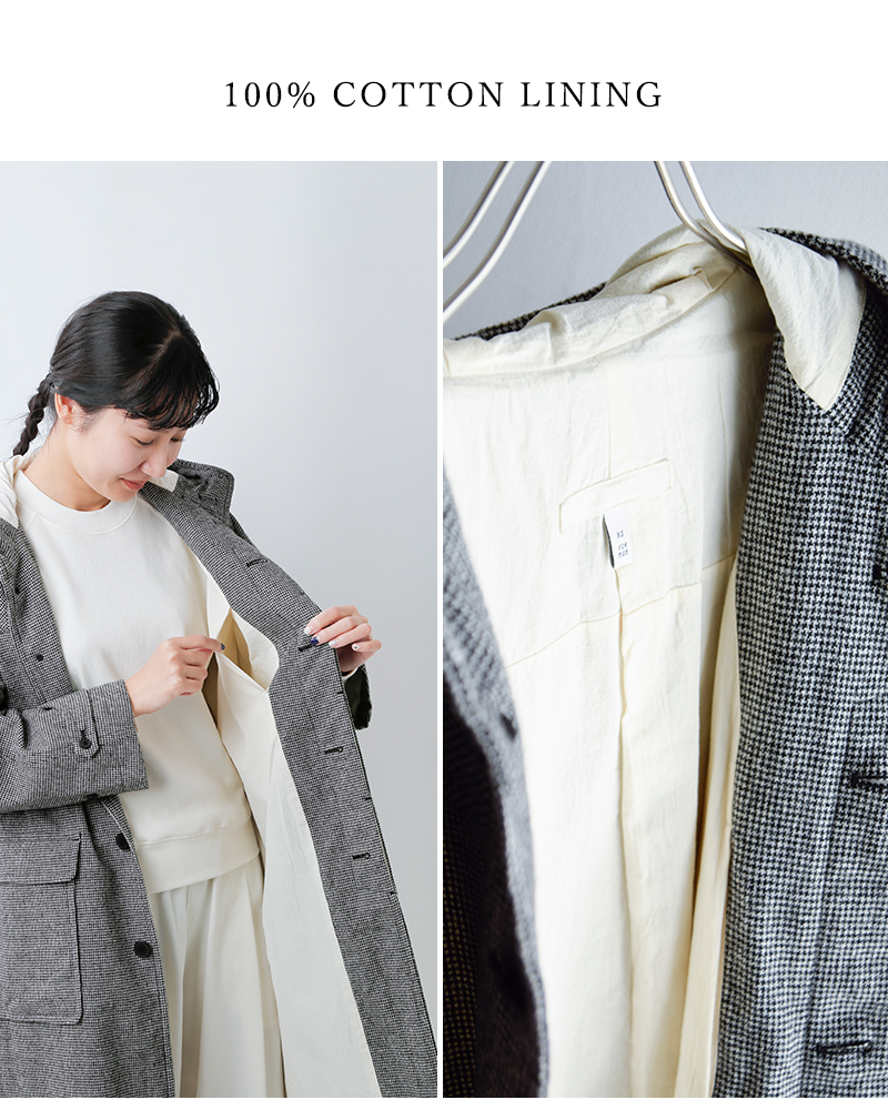 FIR MUM(フィル マム)ウール千鳥ダッフルコートsn-fr1401ct