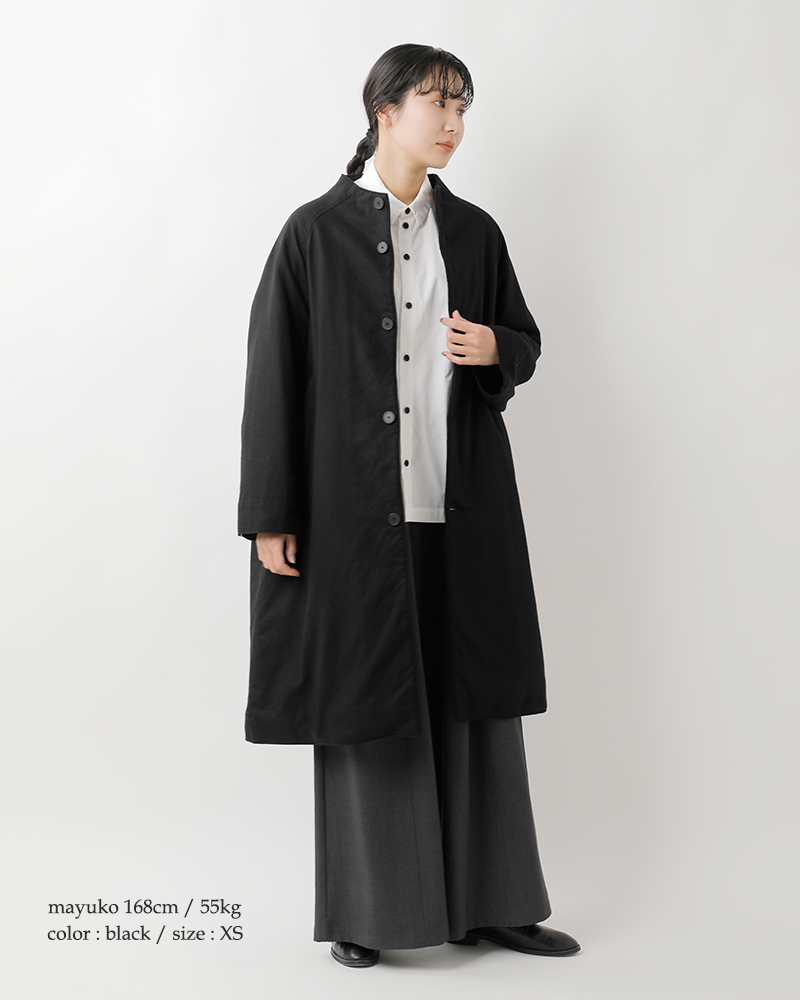 FIR MUM(フィル マム)ウールシーチングボトルネックラグランコートsn-fr1601ct