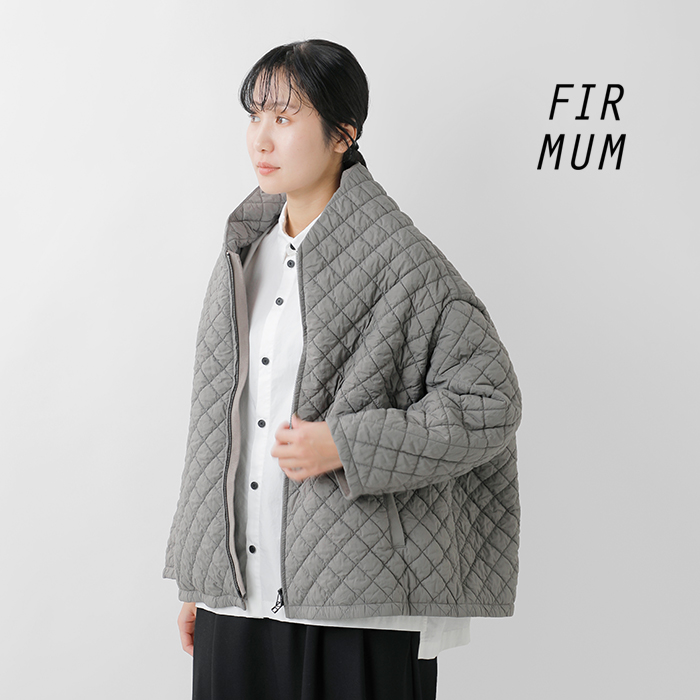 FIR MUM(フィル マム)再生ナイロンタフタシュリンクキルトブルゾンsn-fr1705bn
