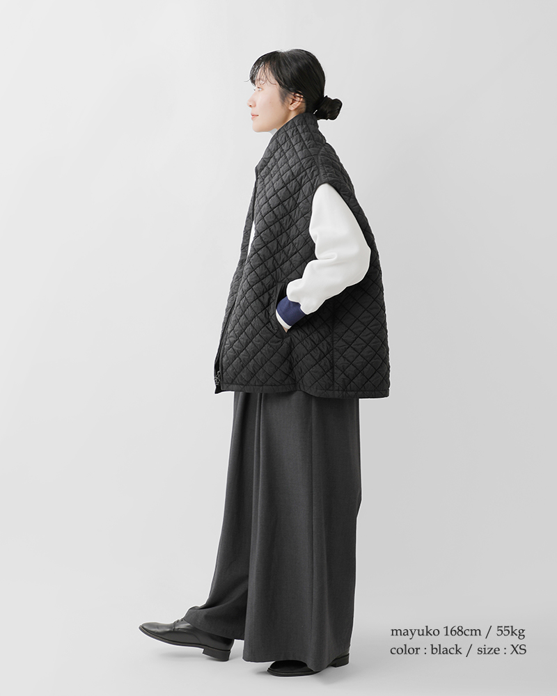 FIR MUM(フィル マム)再生ナイロンタフタシュリンクキルトベストsn-fr1706vt