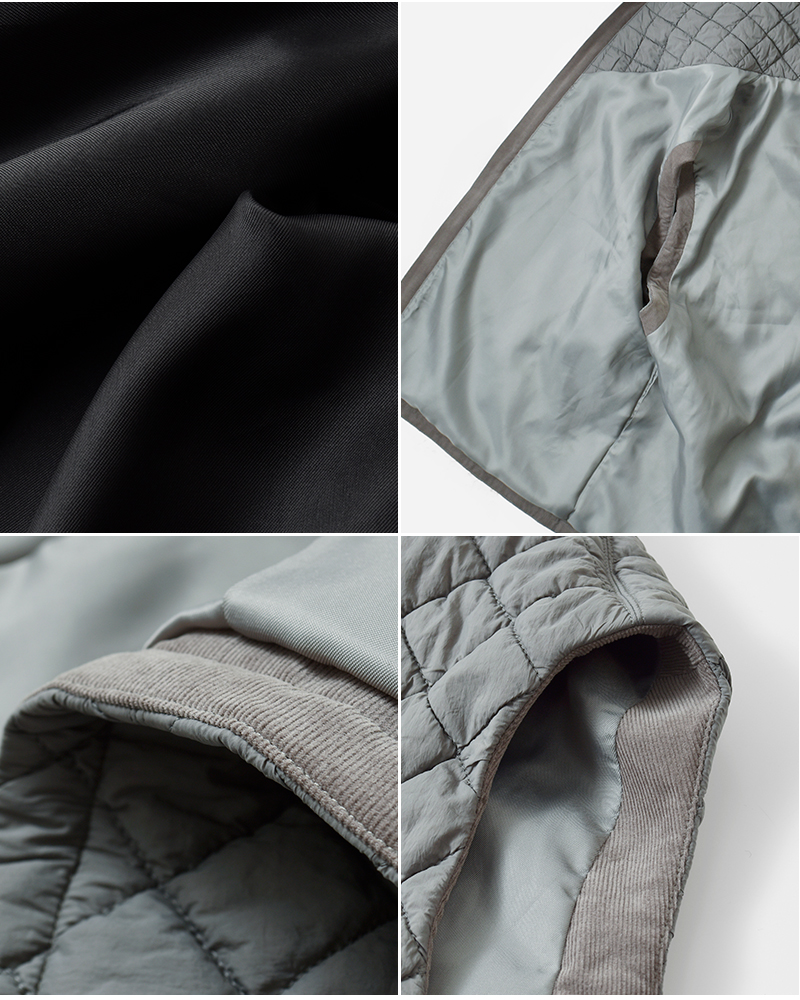 FIR MUM(フィル マム)再生ナイロンタフタシュリンクキルトベストsn-fr1706vt