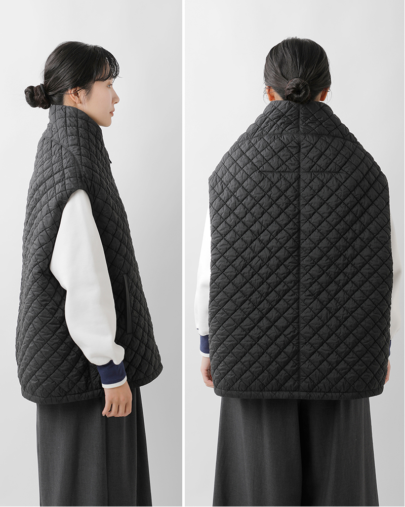 FIR MUM(フィル マム)再生ナイロンタフタシュリンクキルトベストsn-fr1706vt