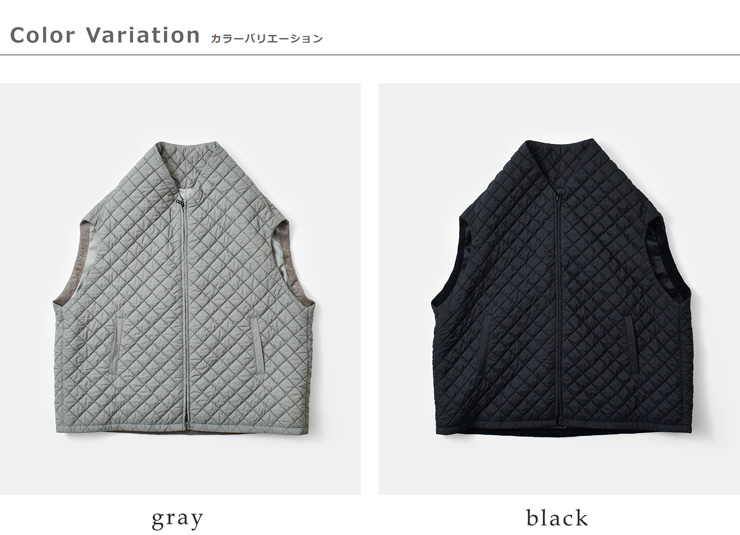 FIR MUM(フィル マム)再生ナイロンタフタシュリンクキルトベストsn-fr1706vt