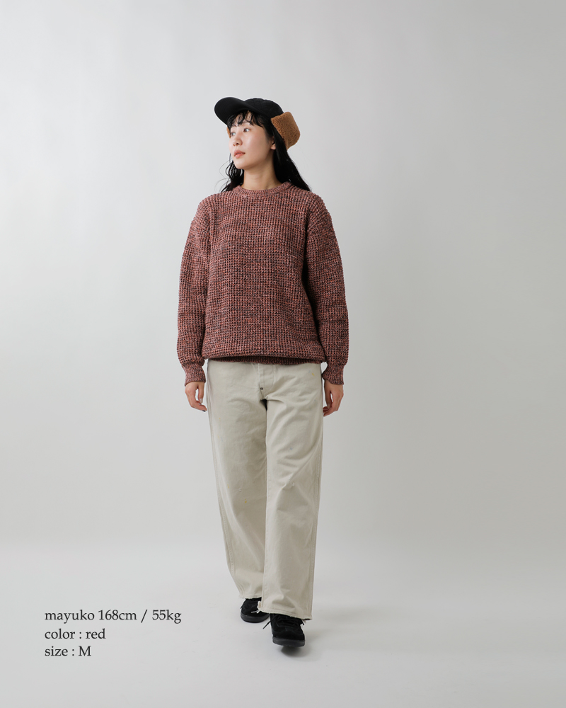 SUNNY SPORTS(サニースポーツ)ワッフルミックスクルーネックセーターsn23f006