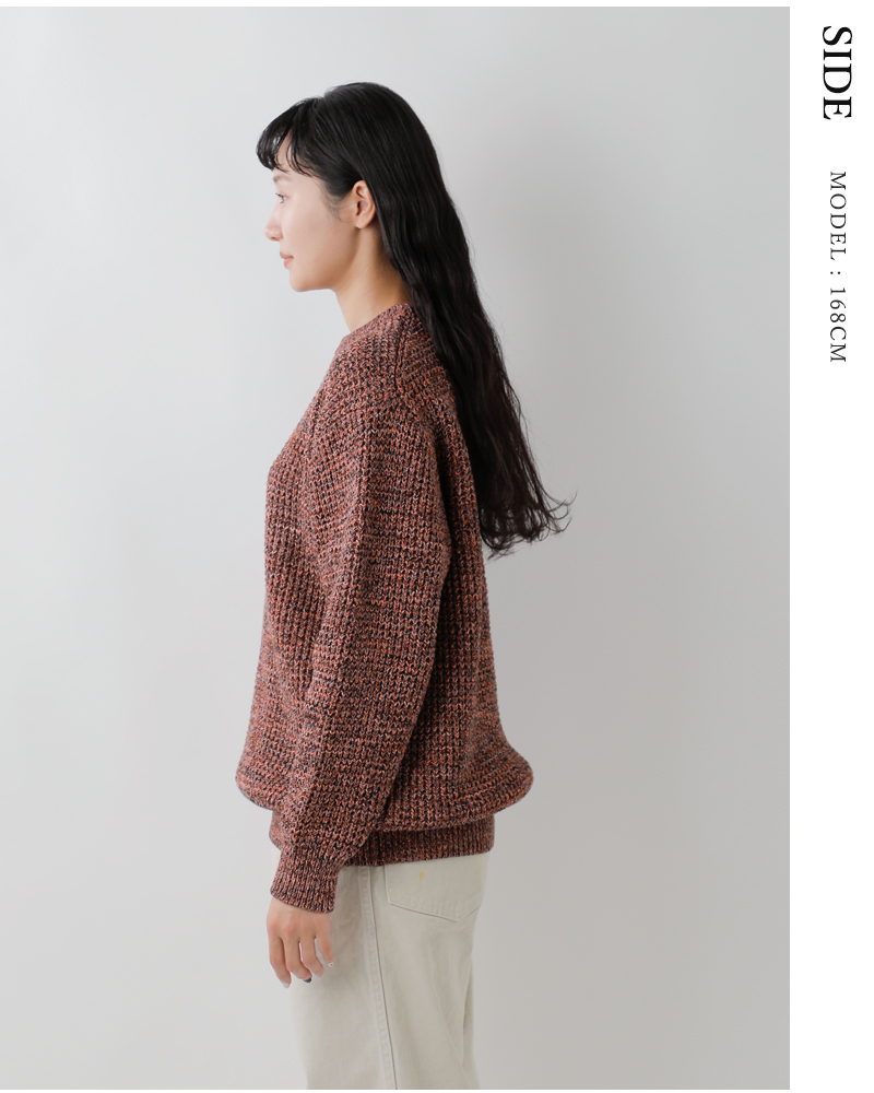 SUNNY SPORTS(サニースポーツ)ワッフルミックスクルーネックセーターsn23f006