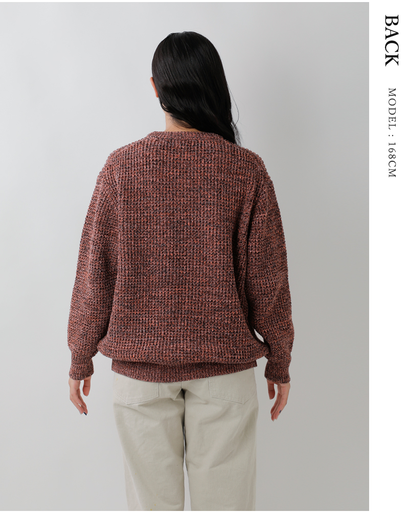 SUNNY SPORTS(サニースポーツ)ワッフルミックスクルーネックセーターsn23f006