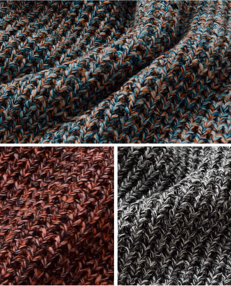 SUNNY SPORTS(サニースポーツ)ワッフルミックスクルーネックセーターsn23f006