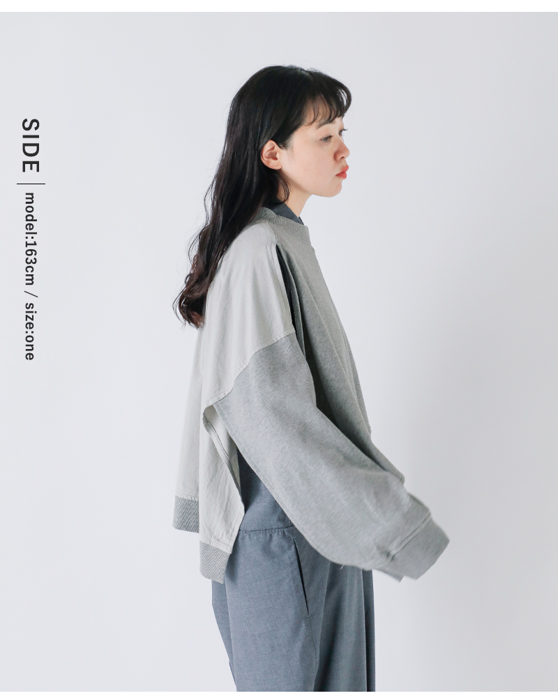 sneeuw(スニュウ)コットンシルクポスト4wayプルオーバーsnw32-23