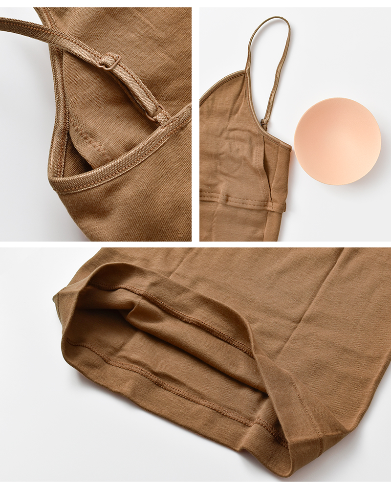 Plage SOUPLE LUZ BRA PAT CAMI 2枚セット SOUPLE LUZ/スープレルース BRA PAT キャミソール（カップ付き