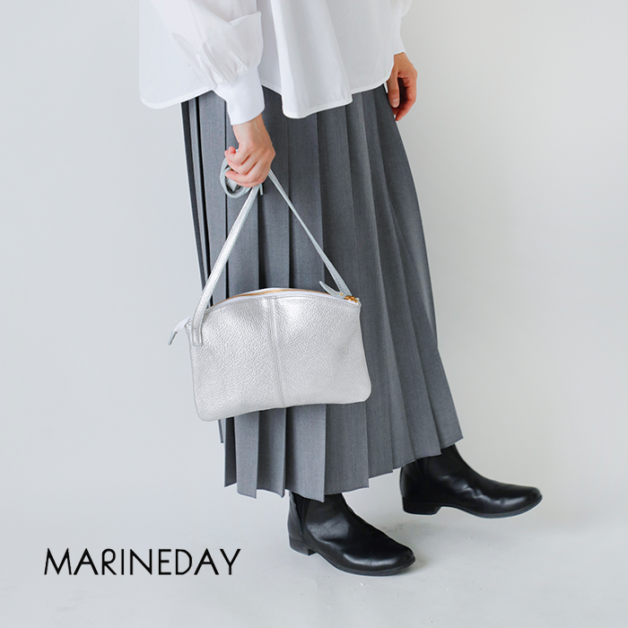 MARINE DAYカウレザーシルバー箔ショルダーバッグ“SPECIALMACARON”special-macaron