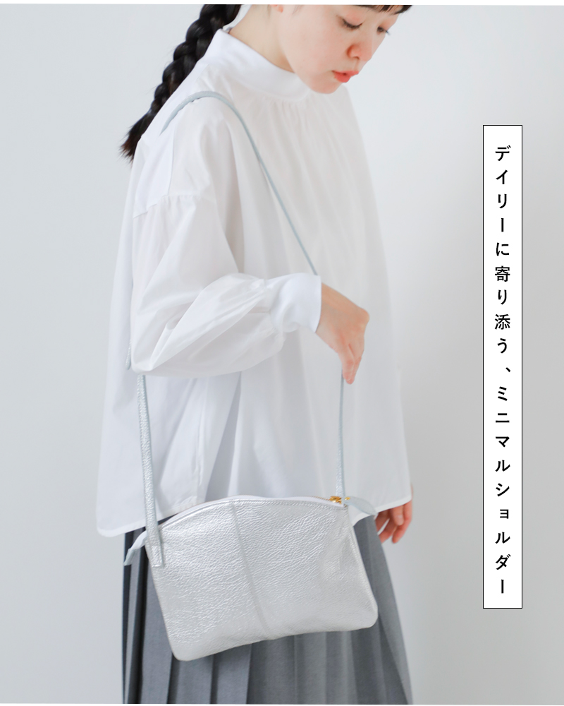 MARINE DAYカウレザーシルバー箔ショルダーバッグ“SPECIALMACARON”special-macaron