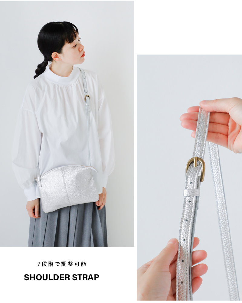 MARINE DAYカウレザーシルバー箔ショルダーバッグ“SPECIALMACARON”special-macaron